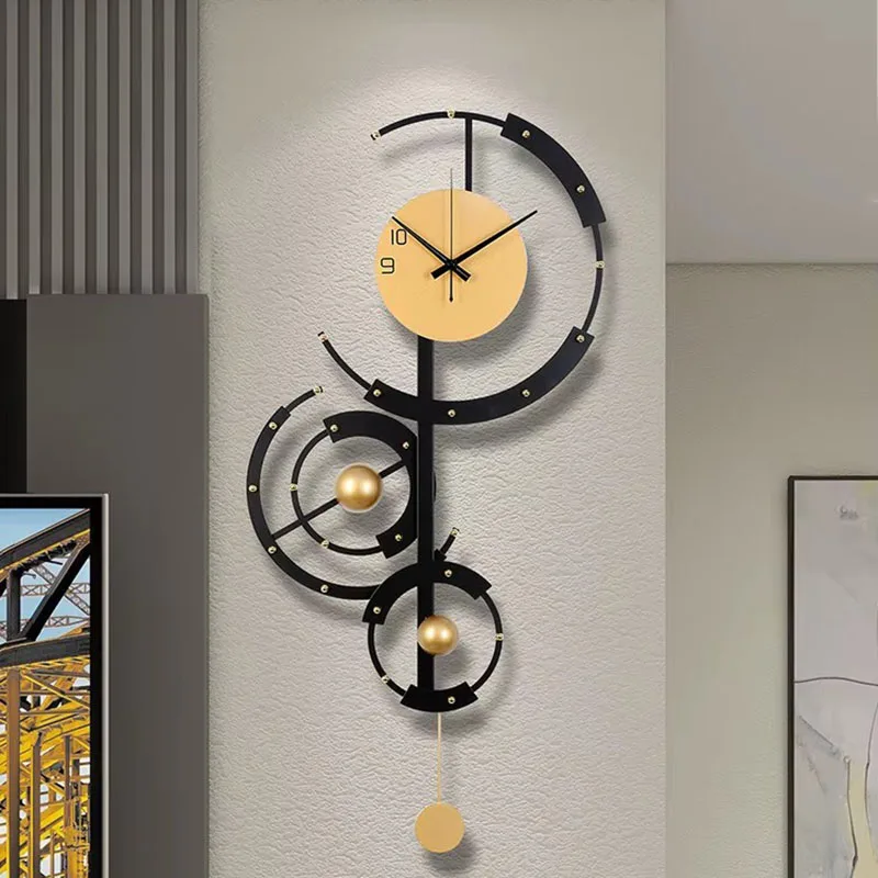 Restaurant Nordic Wall Clocks Restaurant Fashion Design Silent Wall Watch Modern Aesthetic Fashion European Home Decoration