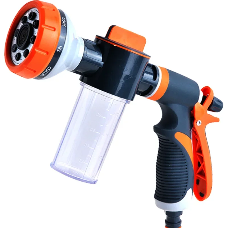 Gardening watering nozzle, water gun, car wash, foam kettle, nutrient solution, water pipe set, sprinkler, watering spray