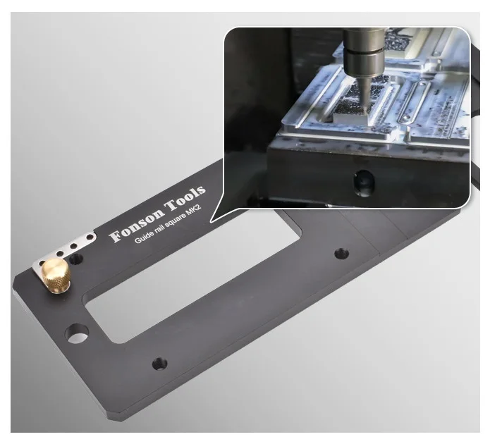 Rail Saw Right Angle Positioning Plate Woodworking Track Saw Square Guide Rail Clamp Aluminum Alloy Right Angle Guiding Ruler
