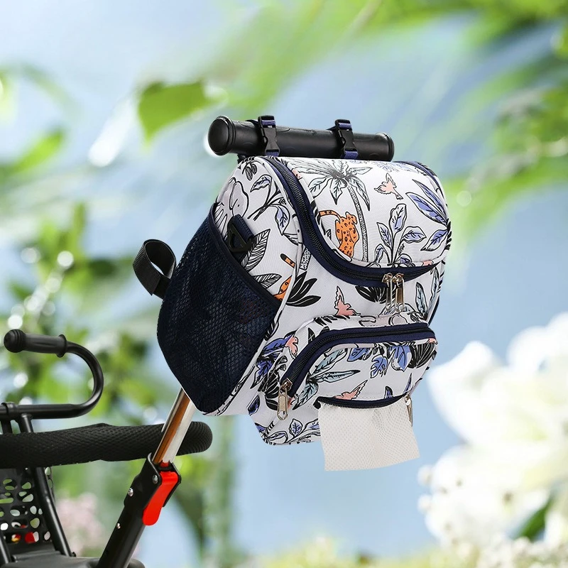 

New Baby-Walking Essential: Hanging Storage Bag Multi-Functional Large-Capacity Stroller Organizer Single-Shoulder Mom Bag