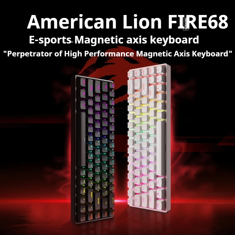 New Fire68/Fire68 Ultra Gaming Magnetic Switch 8k Excellent Feel 68-Key Mechanical Keyboard Hot-Swappable Birthday Present