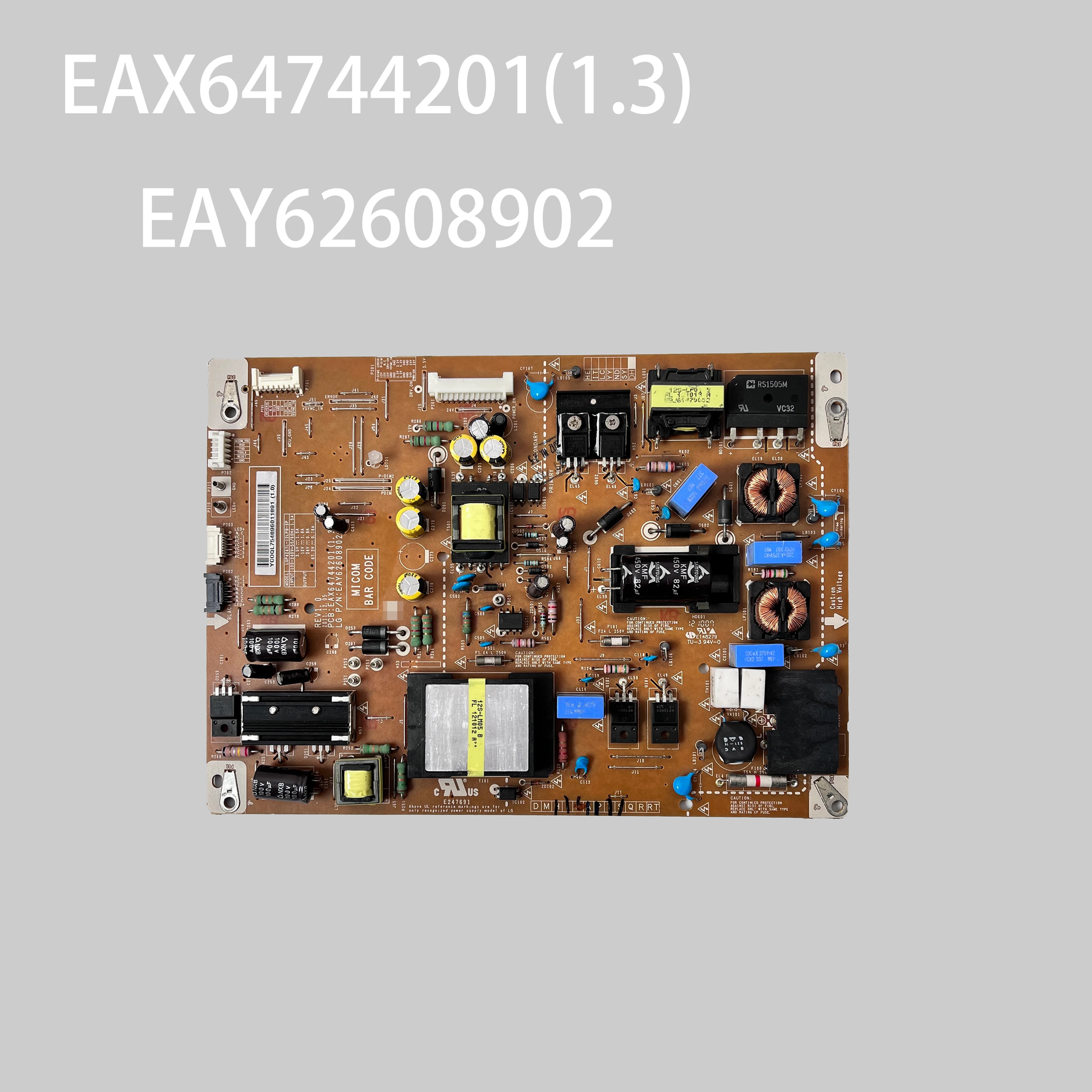 

Оригинальная плата питания для телевизора EAX64744201 (1,3) EAY62608902, работает нормально для телевизора 47LM7600UAAUSWLUR 47LM6700-UA, аксессуары