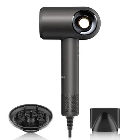 Hair Dryer High-Speed Ionic Low Noise Blow Dryer with Diffuser for Fast Drying Professional 500 Millions Negative Ionic Thermo-