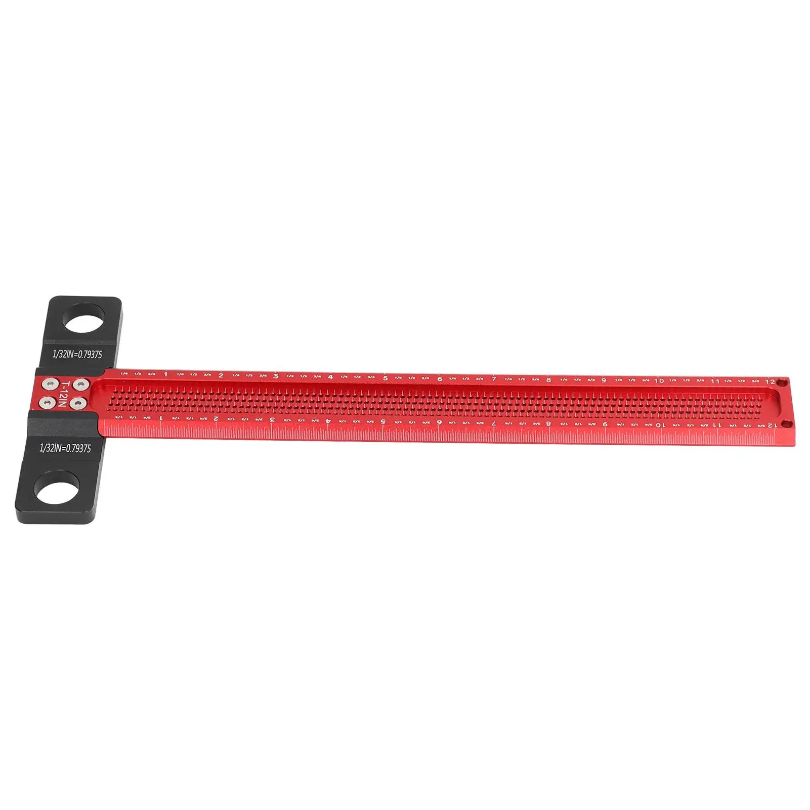 Aluminum Alloy Hole Marking Ruler T Shape Scriber Gauge Precise Tool for woodworking Projects Durable and Wear Resistant