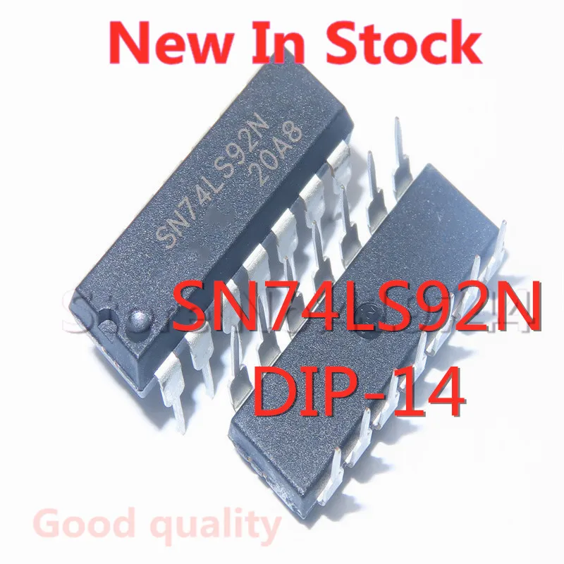 5PCS/LOT 74LS92 SN74LS92N HD74LS92P DIP-14 4-bit binary counter In Stock NEW original IC