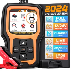 Ancel ad410 pro obd2 scanner batterie test code leser automatisch diagnostizieren werkzeuge batterie test prüfung motor kurbeln auto diagnose