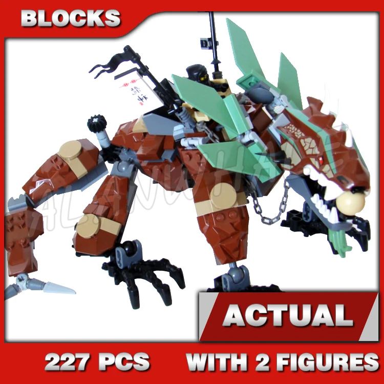 

227pcs Shinobi 2011 Season Earth Dragon Defense Smashing Tail Armored Wings 2509 Building Blocks Toys Compatible With Model