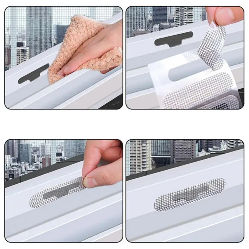 Screen Repair Stickers Fix Net Mesh Window Screen Home Anti Mosquito Fly Bug Repair Screen Patch Stickers Door Curtain