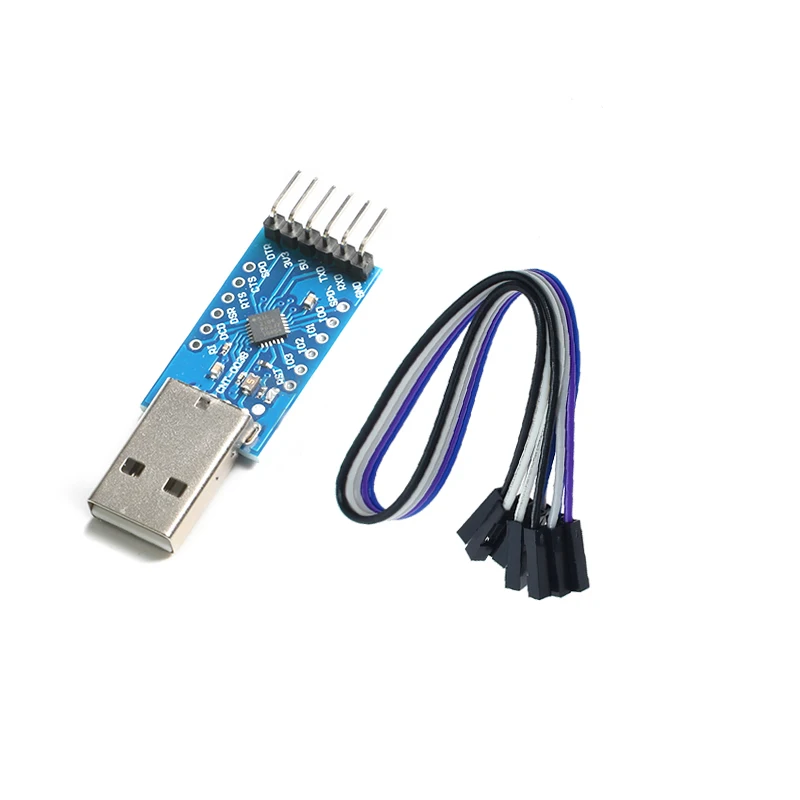 

CP2104 USB 2.0 to TTL UART 6PIN Module Serial Converter STC PRGMR Replace CP2102 With Dupont Cables