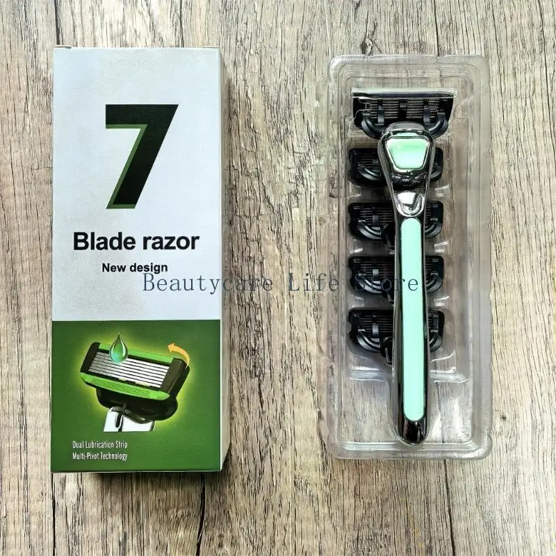652C Safety Razors for Men and Women with 5 Stainless Steel Blades Reusable Metal Manual Razors Safety Shaving Razors Gifts