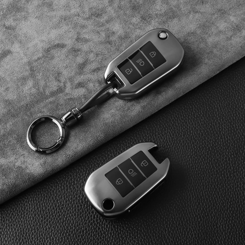 

TPU Car Key Case Cover for Peugeot 208 308 408 508 2008 3008 4008 5008 For Citroen C3 C4 CACTUS C6 C8 Key Bag Accessories