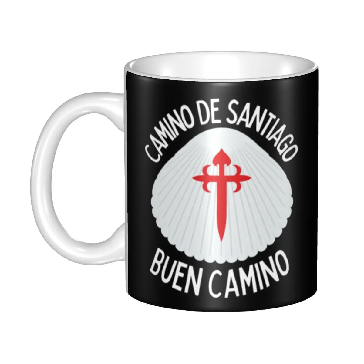 

DIY Buen Camino De Santiago Ceramic Mug Customized Spain Compostela Coffee Cup Creative Gift