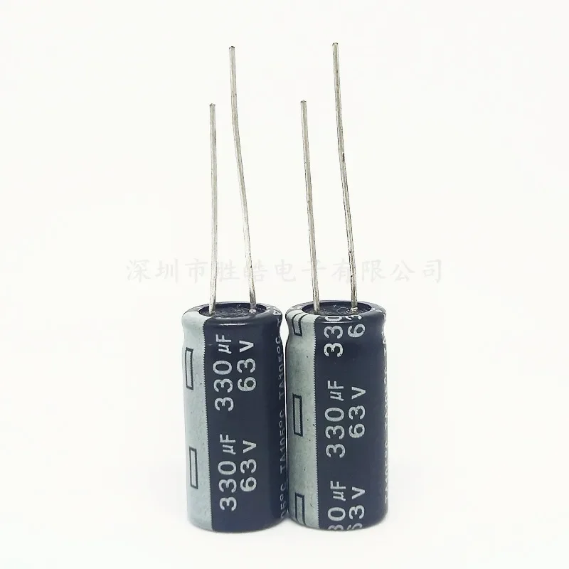 10pcs/lot  63v 330UF 10x20mm New Aluminum Electrolytic Capacitor 330 UF 63 v Size：10X20（MM）