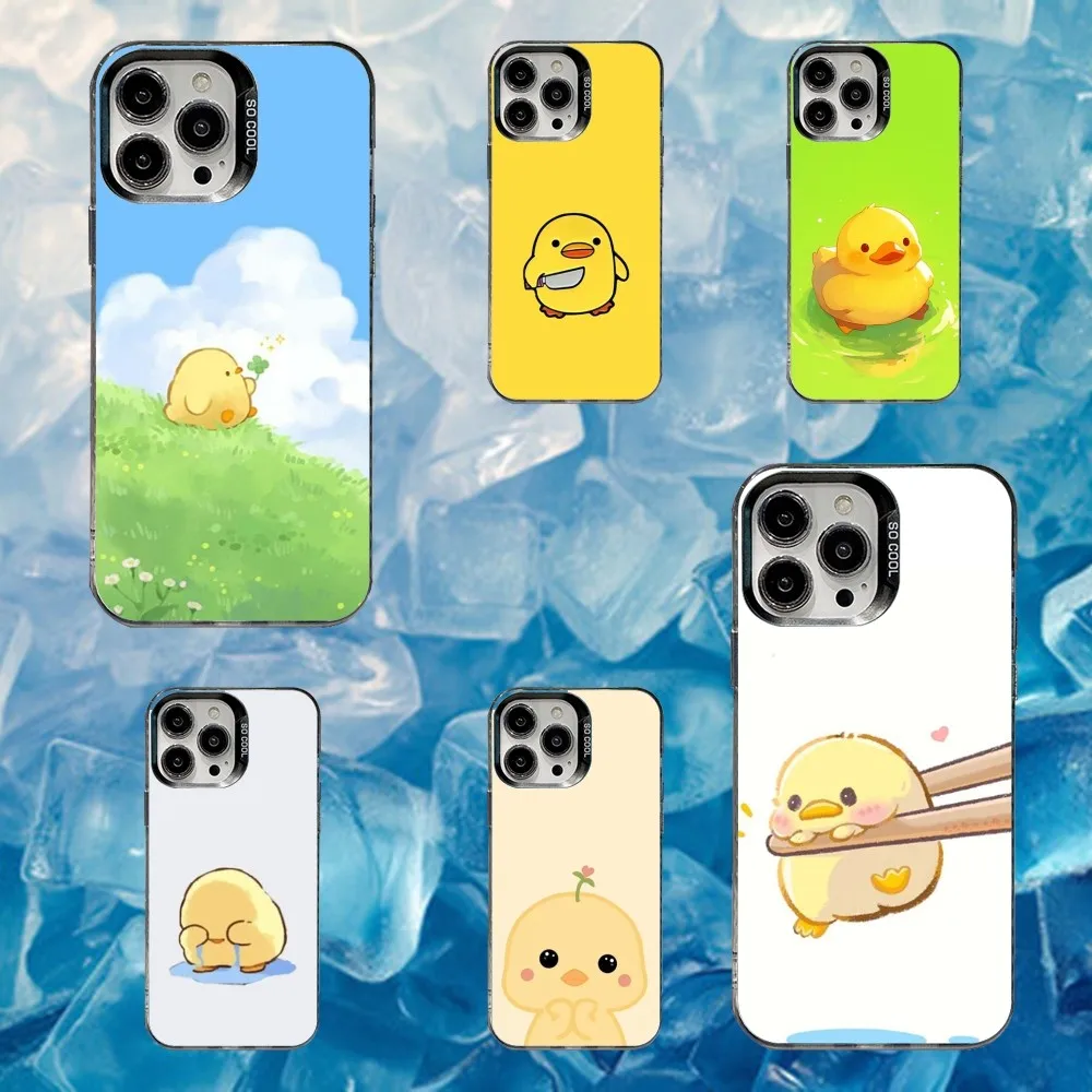 

Yellow Duck Phone Case For iPhone 16,15,14,13,12,11,Mini,Pro,SE,MAX White Matte Shockproof Cover