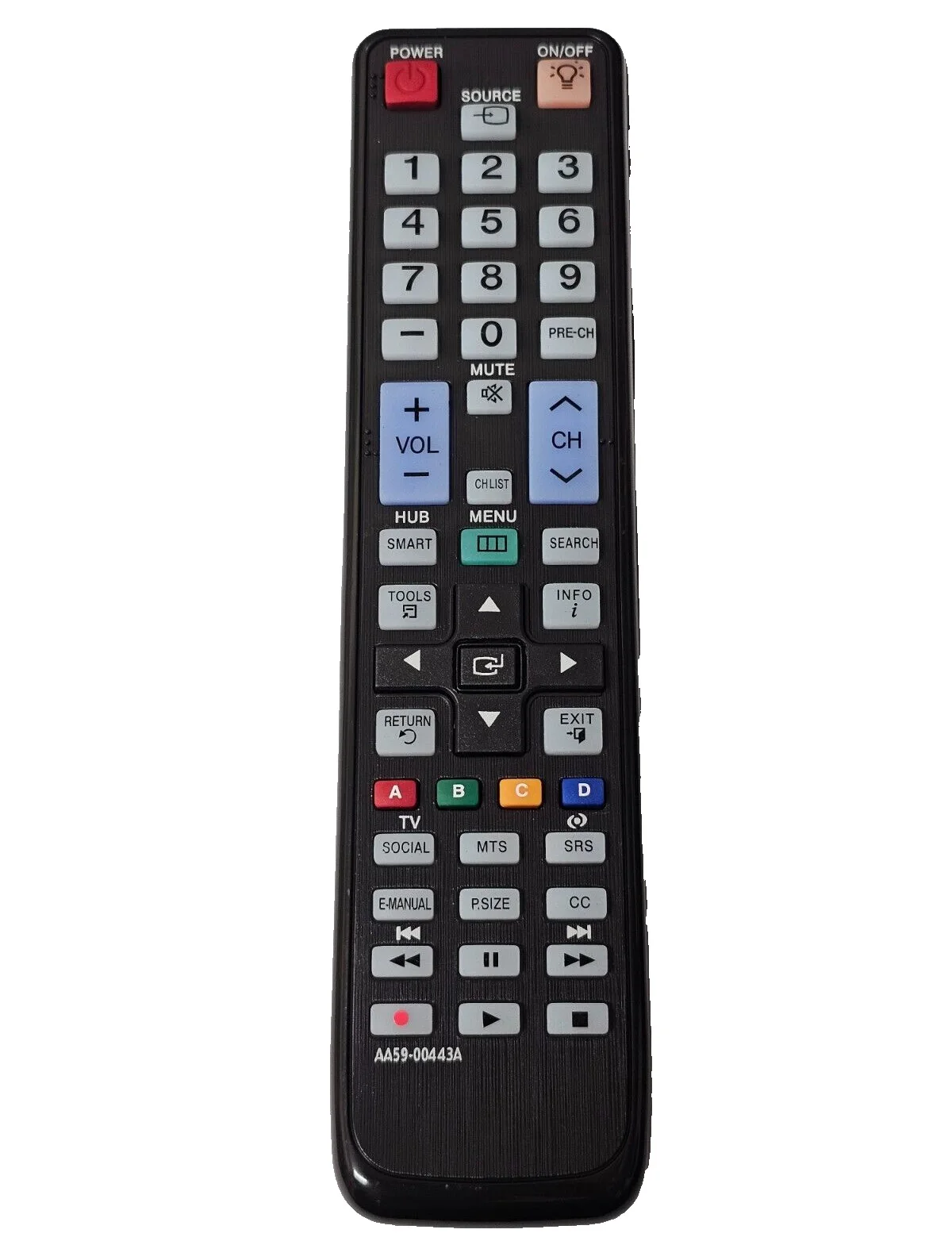

Replace Remote Control AA59-00443A for Samsung TV UN32D6000SF UN40D6000SF UN40D6000SFXZA UN40D6050TF UN40D6300SF UN46D6000SF