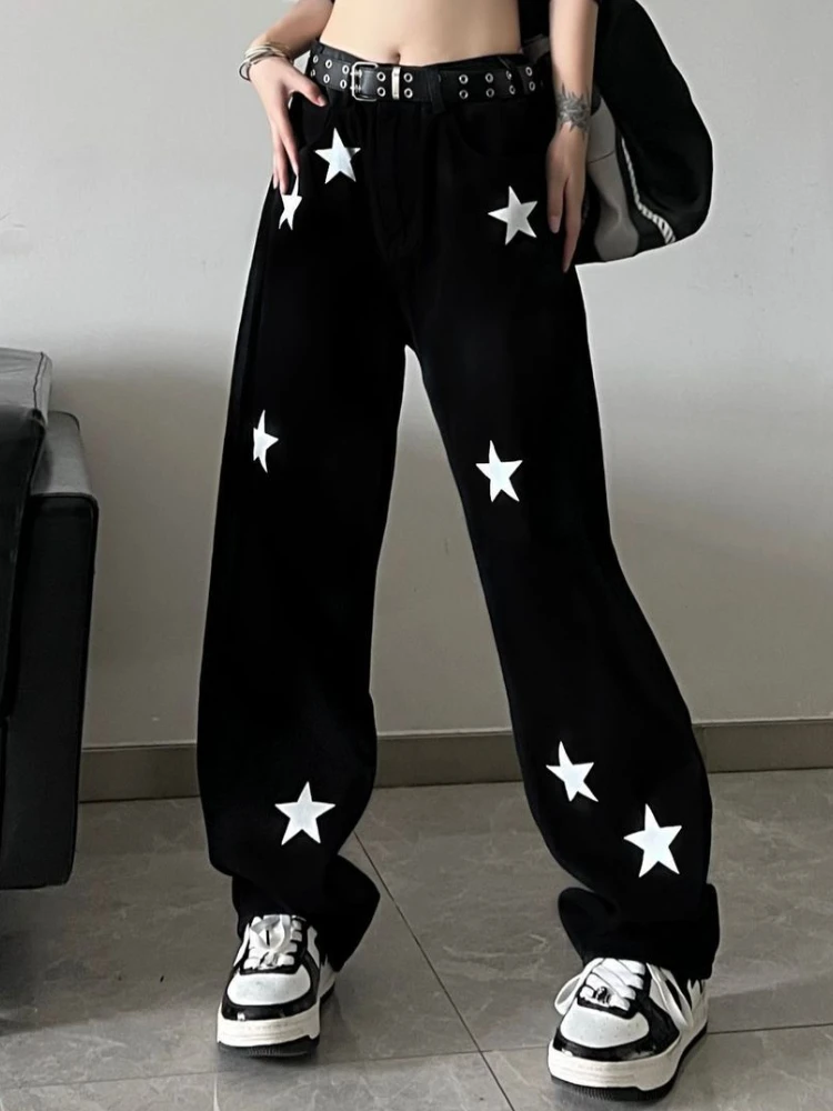 

S-3XL Wide Leg Jeans Women Y2k High Waisted Casual Harajuku Streetwear Fashion BF Unisex Vintage Chic Baggy Hip Hop All-match