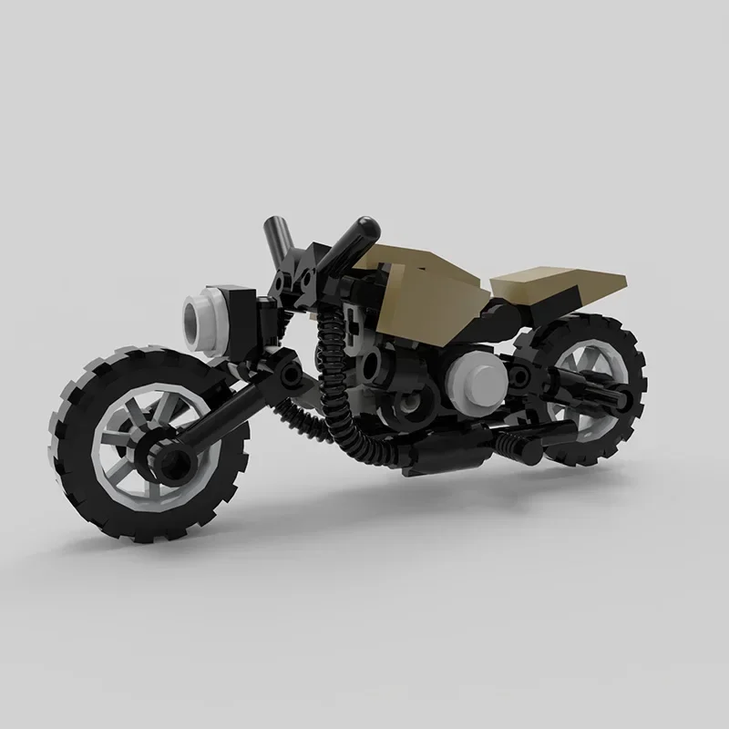 Rennwagen Fahrrad Fahrzeug Moc Mini kleines Motorrad Baustein Kit kompatible Figuren Straßen geschwindigkeit Ziegel Modell DIY Kind Spielzeug Geschenk