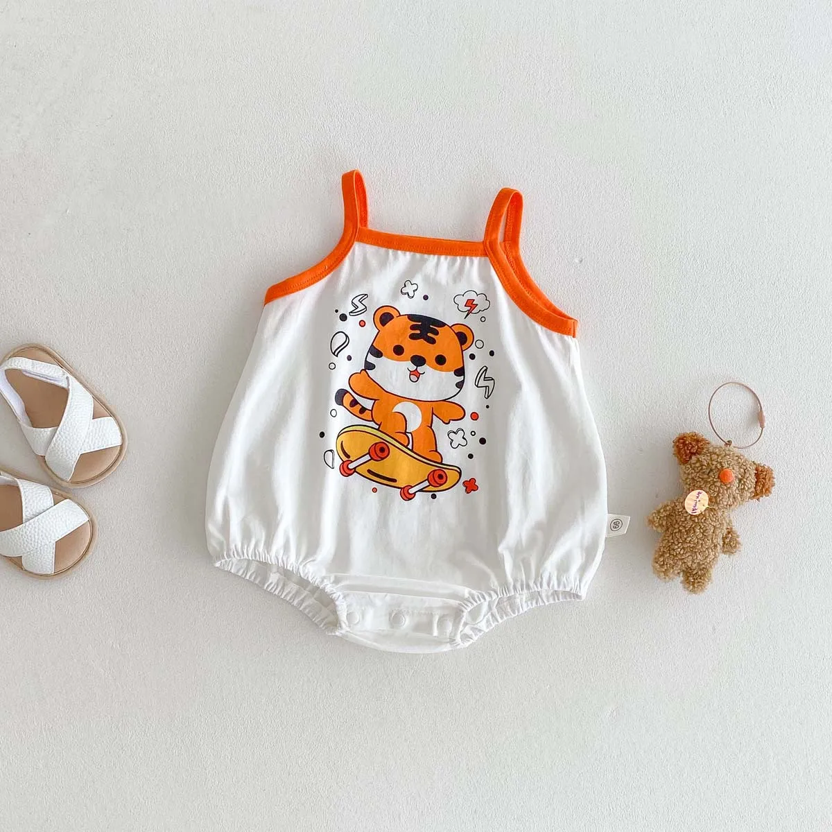 

Children's Clothing Summer New Cartoon Animal Suspender Fart Clothes, Cute Baby Boy Jumpsuit, Baby Outdoor Clothes