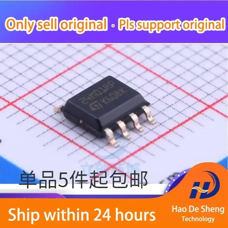 

10 шт./лот ST/итальянская память IC M24M01-RMN6TP логотип 24M01RP SOP-8 новый оригинальный в наличии