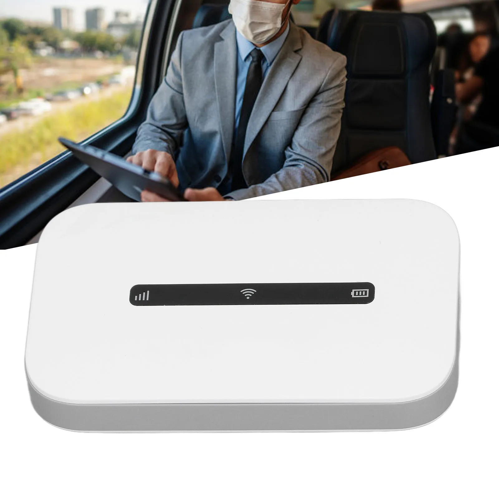 Mobile WiFi Router SIM Card Slot Stable and Fast 4G LTE Wireless  Router Support 10 Users with 3000mAh Battery for Travel