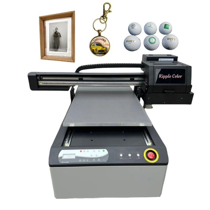 High performance 6090 flatbed uv printer A1 size for gift store advertisement xp600 i3200 uv printing machine