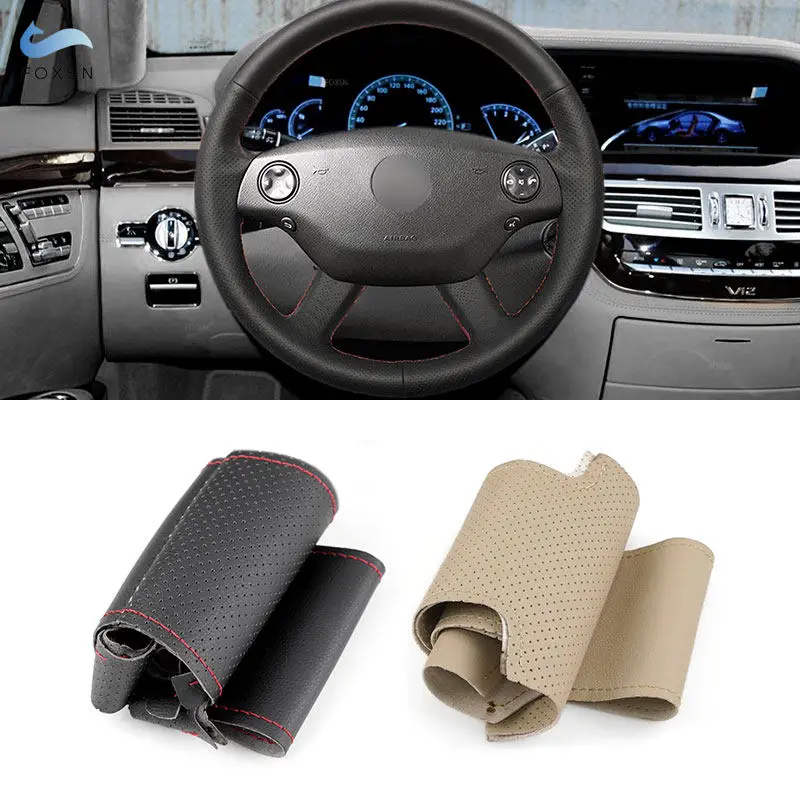 Оплетка на руль для Mercedes Benz S Class W221 2006 2007 2008 2009 CL-Class C216 2006 - 2010