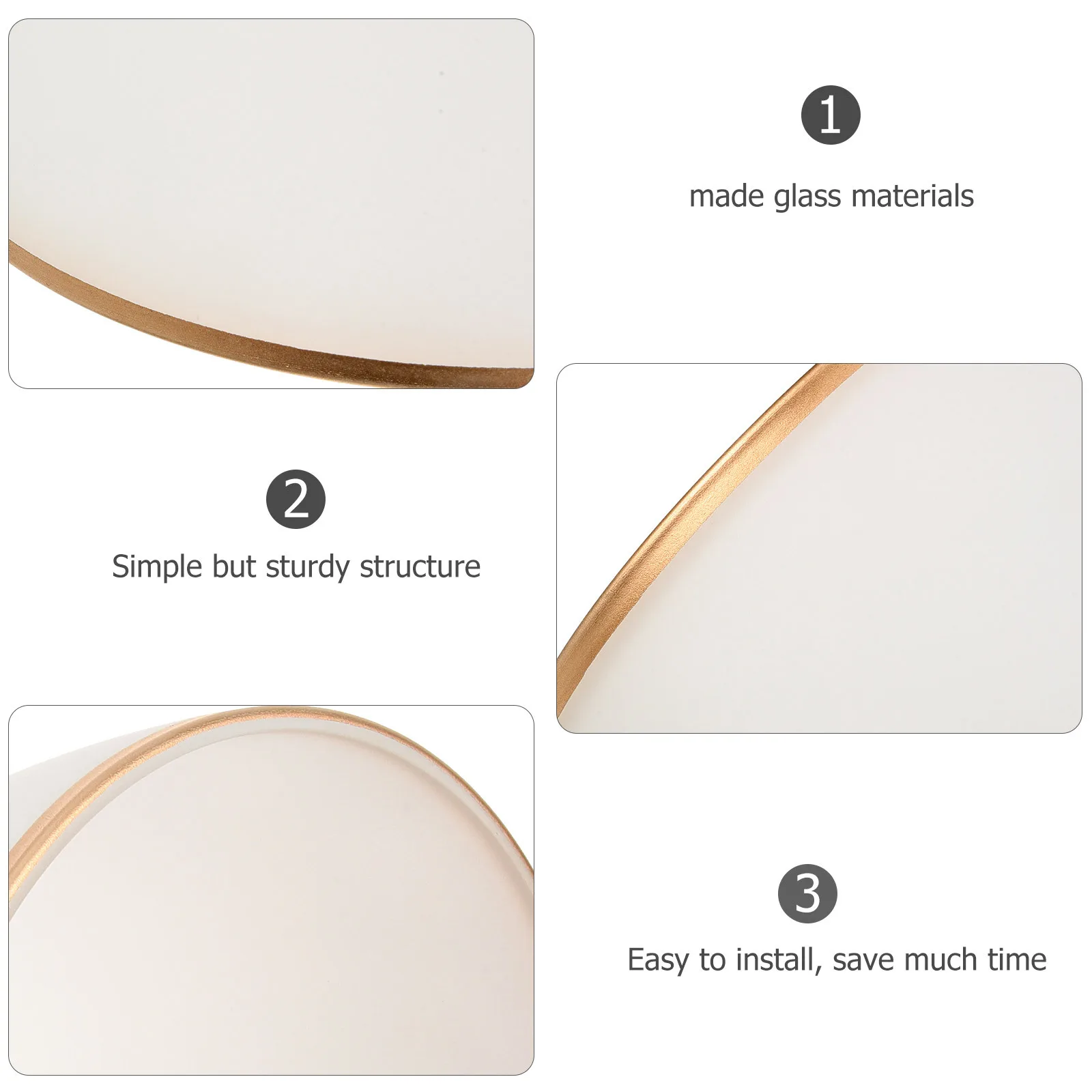 

Clear Glass Lampshade Replacement for Pendant Ceiling Lights Modern Simple Hanging Light Shade Cover Decorative Globe for Living