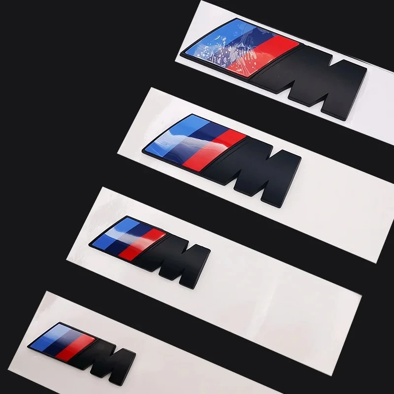 2024 BMW M LOGO Fender Emblem Badge Rear Trunk Badge For 1 3 5 7 Series X1 X3 X5 X6 M Sports Sticker Car Accessories Styling