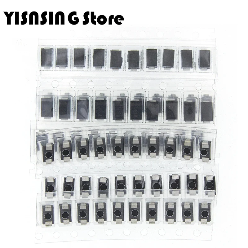 70pcs/lot SMD M1 1N4001M4 1N4004M7 1n4007ss14us1mres1msc34 7Code*10pcsSoftware