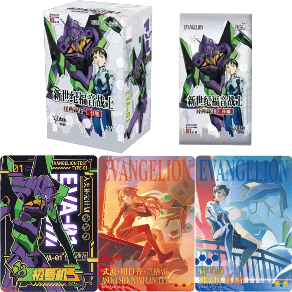 Tarjeta EVA genuina KAYOU Neon Genesis Evangelion serie inicial de renacimiento clásico Unit-01 tarjeta de colección de Anime Ayanami Rei Asuka