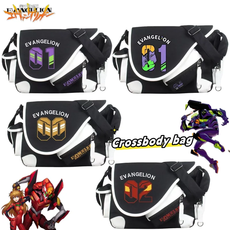 

Новый Neon Genesis Evangelion аниме периферийные устройства творческая личность мультфильм PU сращивание студенческая сумка через плечо на одно плечо
