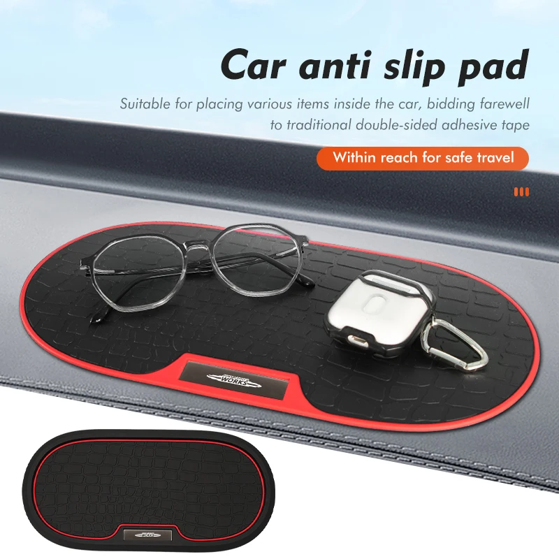 Car Dashboard Anti-Slip Mat Phone Holder Anti-Skid Pad For MINI John Cooper Works R56 F56 R53 R60 Clubman