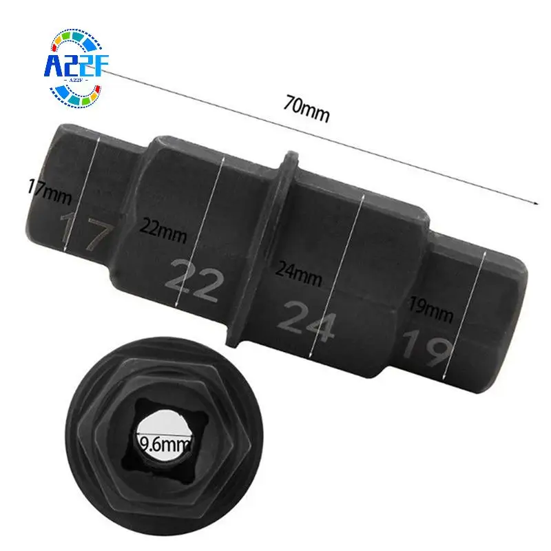 A22F-Motorcycle Front Axle Socket Driver Spanner Universal Hexagon Socket Motorbike Wheels Spindle Sleeve Dedicated Wrench
