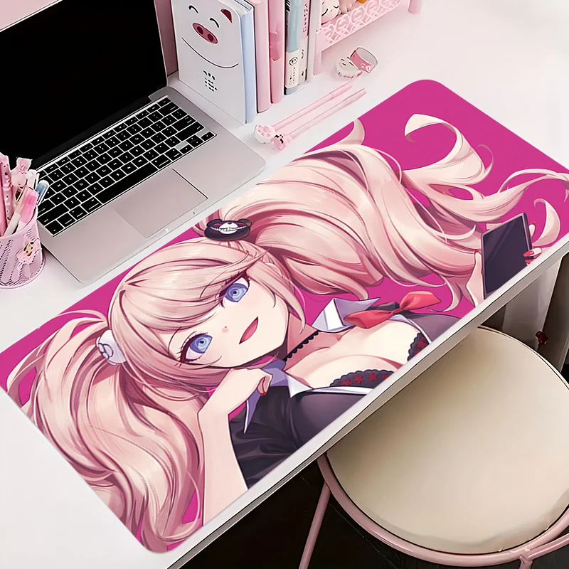 

Mouse Pad Office PC Accessories Keyboard Mat Pattern Anti-slip Rubber Anime Mousepad Gamer D-danganronpa Junko Enoshima Desk Mat