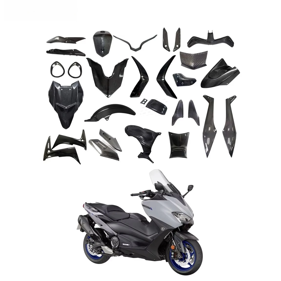 

Детали и аксессуары из углеродного волокна MOS для мотоцикла TMAX 560 2020-2021 гг.