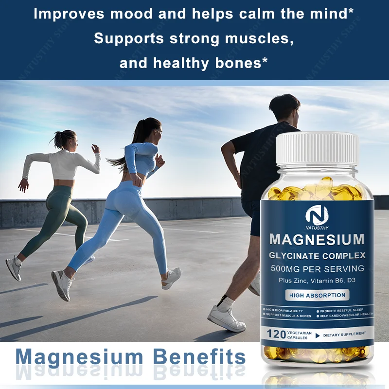 Uyku Kalitesi, Kas İyileşmesi, - Magnesium Glycinate Capsule incelemesi ve fiyatı