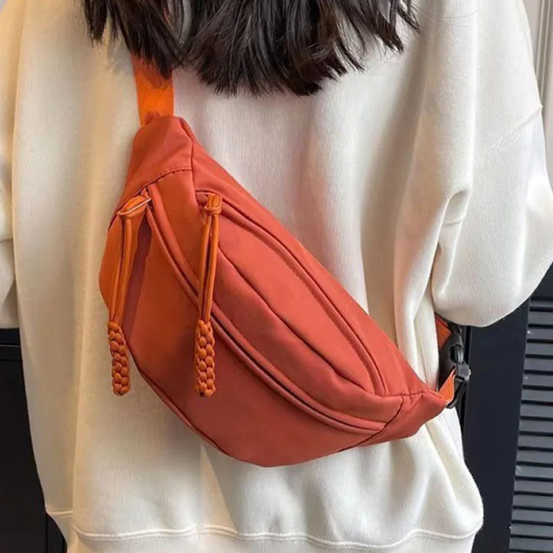 

Женская повседневная нагрудная сумка через плечо для девочек, нейлоновые сумки-мессенджеры, модная унисекс нагрудная сумка ярких цветов, повседневная сумка для ручной клади