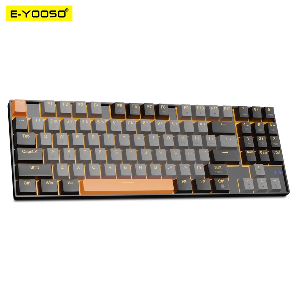 E-YOOSO Z13 usbメカニカルゲーミングキーボード青赤スイッチ89キー