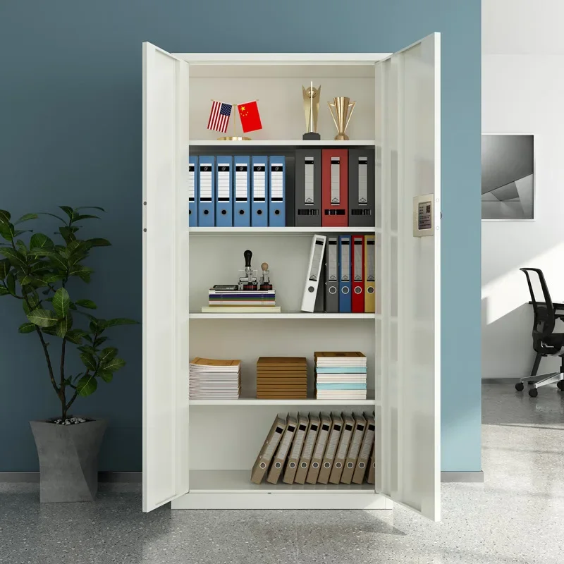 Office information tin cabinet, anti-theft fingerprint electronic password lock, steel file cabinet, confidential cabinet