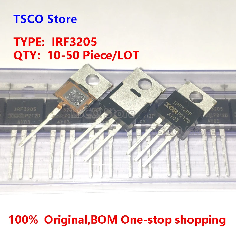 2022+ 10piece  IRF3205 IRF3205PBF  55V 110A 100%New Origiail