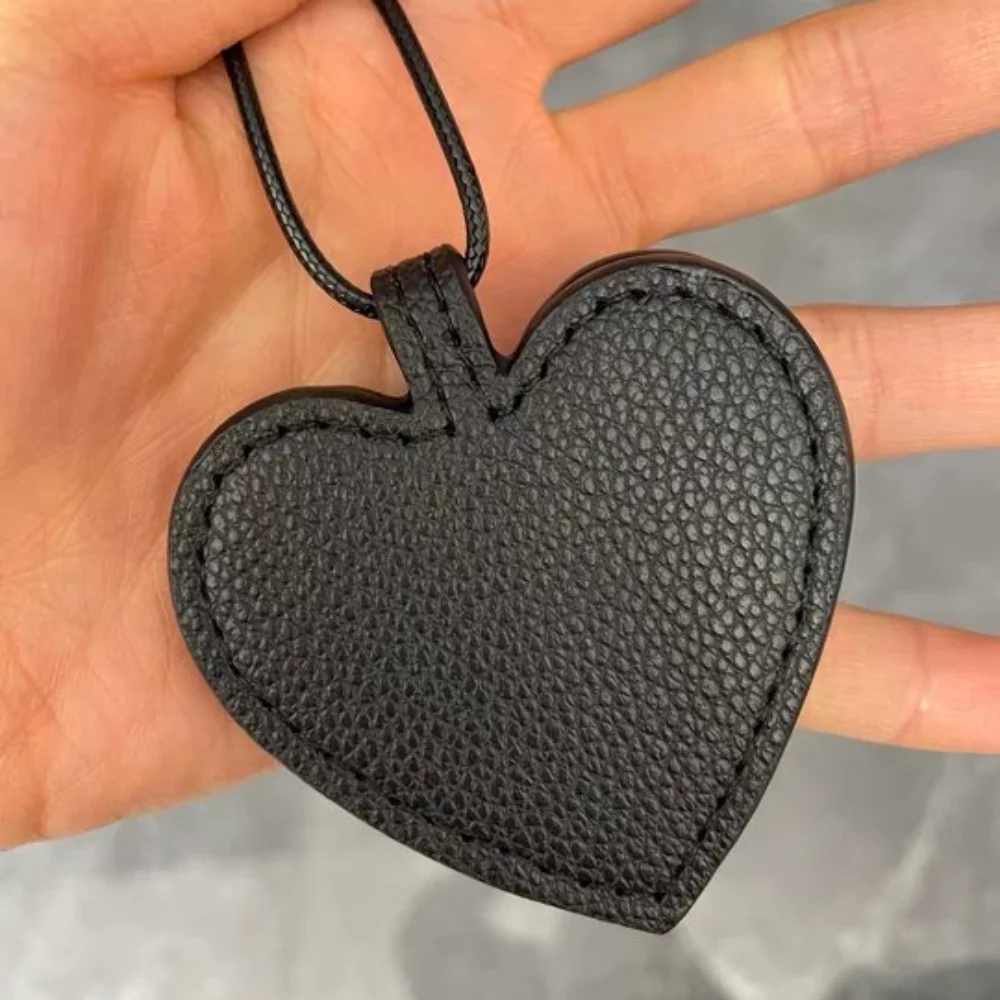 분실 방지 하트 자석 안경 가방 선글라스 보관 목걸이 PU 가죽 끈 안경 클립 정리함