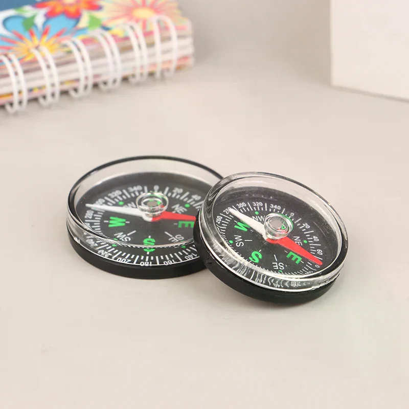 35/40MM Handheld Compass ABS Camping Pocket Compass Portable  Climbing Riding Children Gift Outdoor Survival Gear