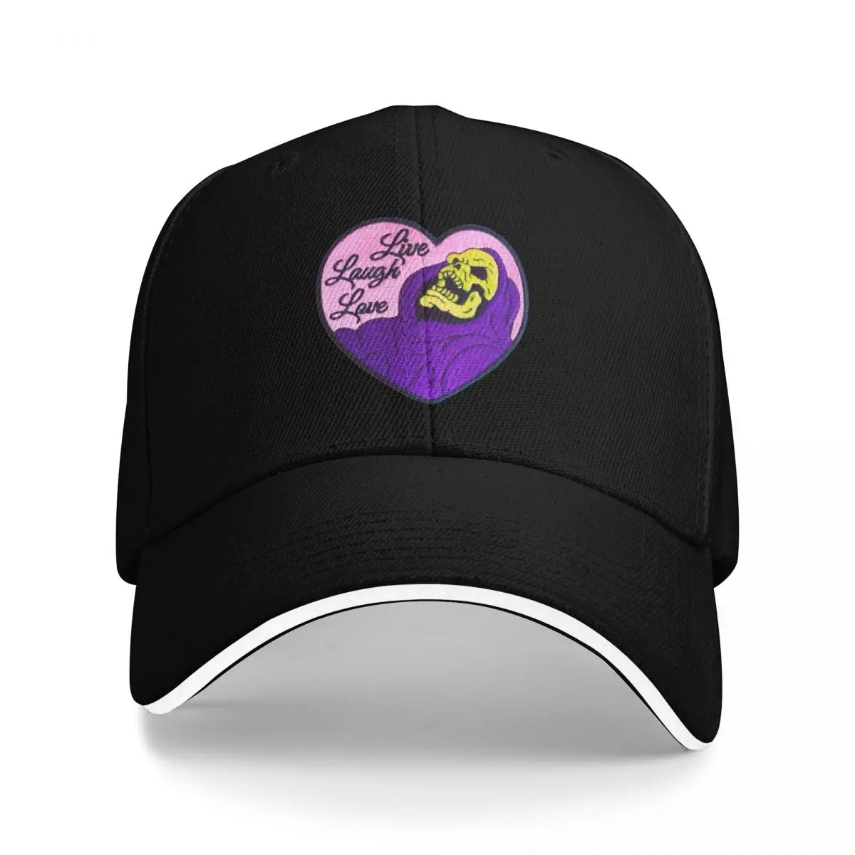 

Live Laugh Love Skeleton Sticker Baseball Cap summer hat Sun Hat For Children Caps Women Men's