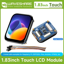 Pantalla LCD táctil Waveshare IPS SPI e I2C para Raspberry Pi