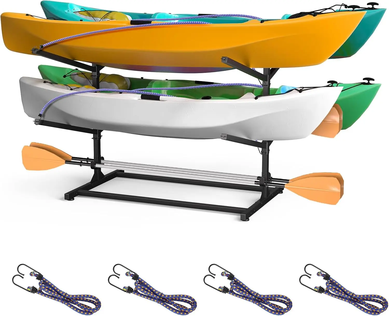 

Kayak Storage Rack, Adjustable Heavy Duty Kayak Racks for Garage and Outdoor Storage, Freestanding