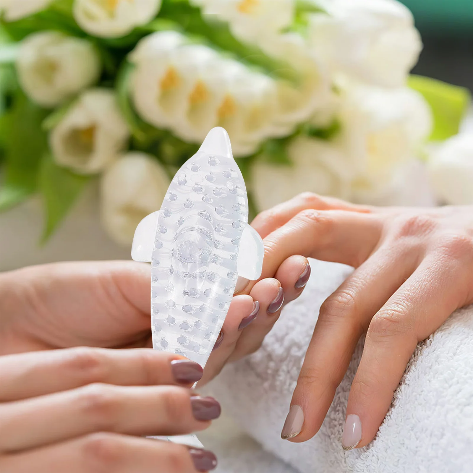 5 uds cepillo de uñas exfoliante de grano fino para limpieza de uñas diseño Animal de plástico duradero herramienta de eliminación de polvo cepillo de manicura uso doméstico