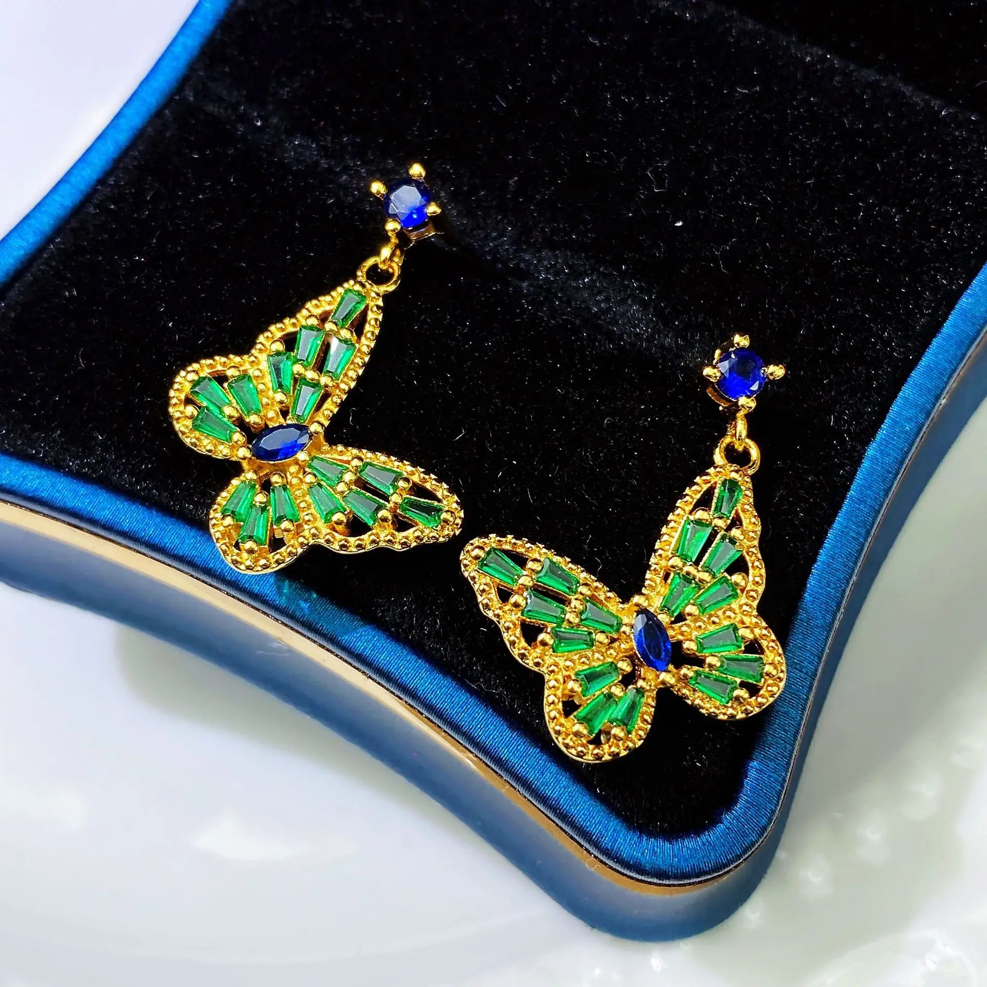 

Аксессуары для рукоделия: дизайнерские ажурные серьги-гвоздики с французским кружевом и бабочками, женские, легкий люкс, для интернет-селебрити, сенсорные, для самостоятельного изготовления