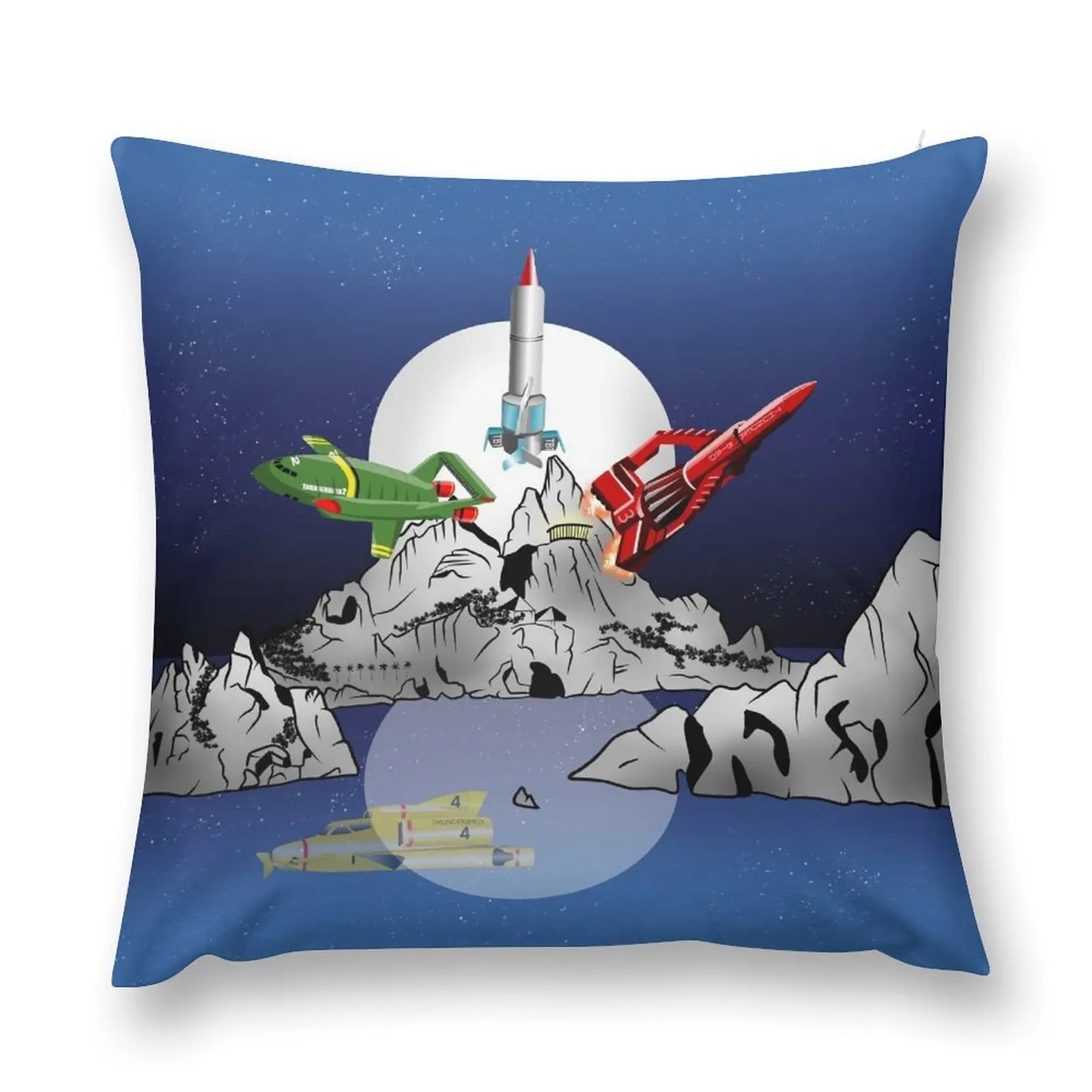 Thunderbirds Tracy Island Throw Pillow Decorative pillow case bed pillows home decor items christmas pillow case