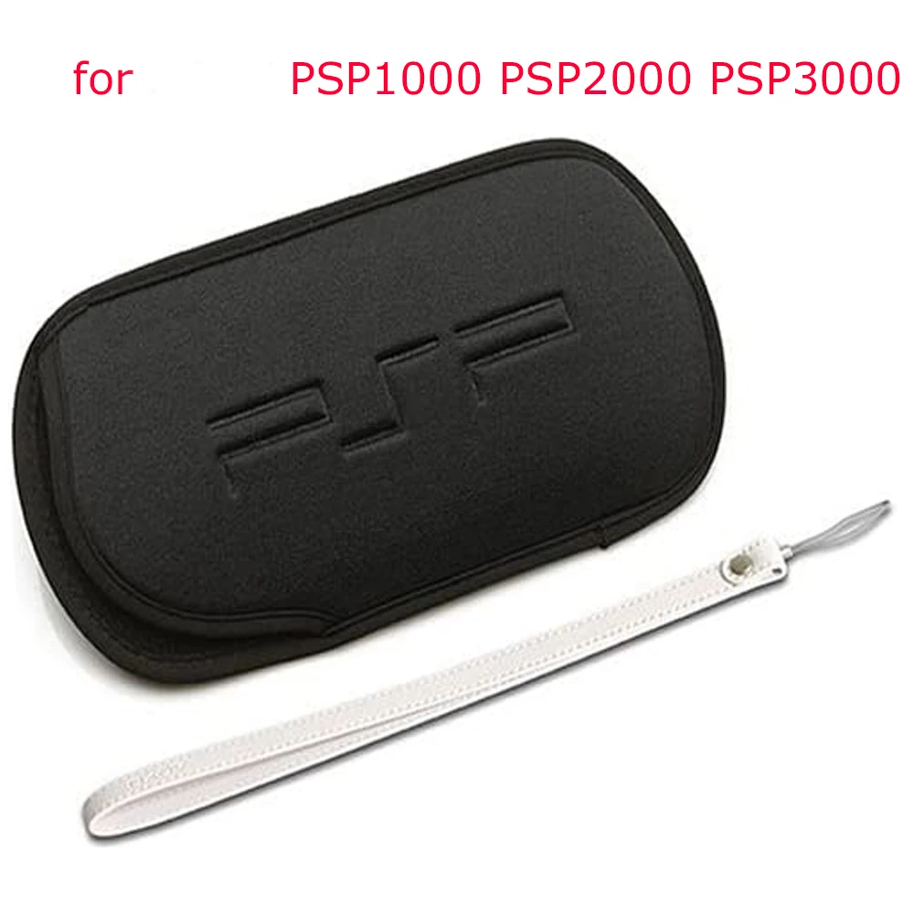 Soft Screen Protective Carrying Storage Bag Pouch Case With Hand Wrist Lanyard For PSP1000 PSP2000 PSP3000 PSV1000 PSV2000