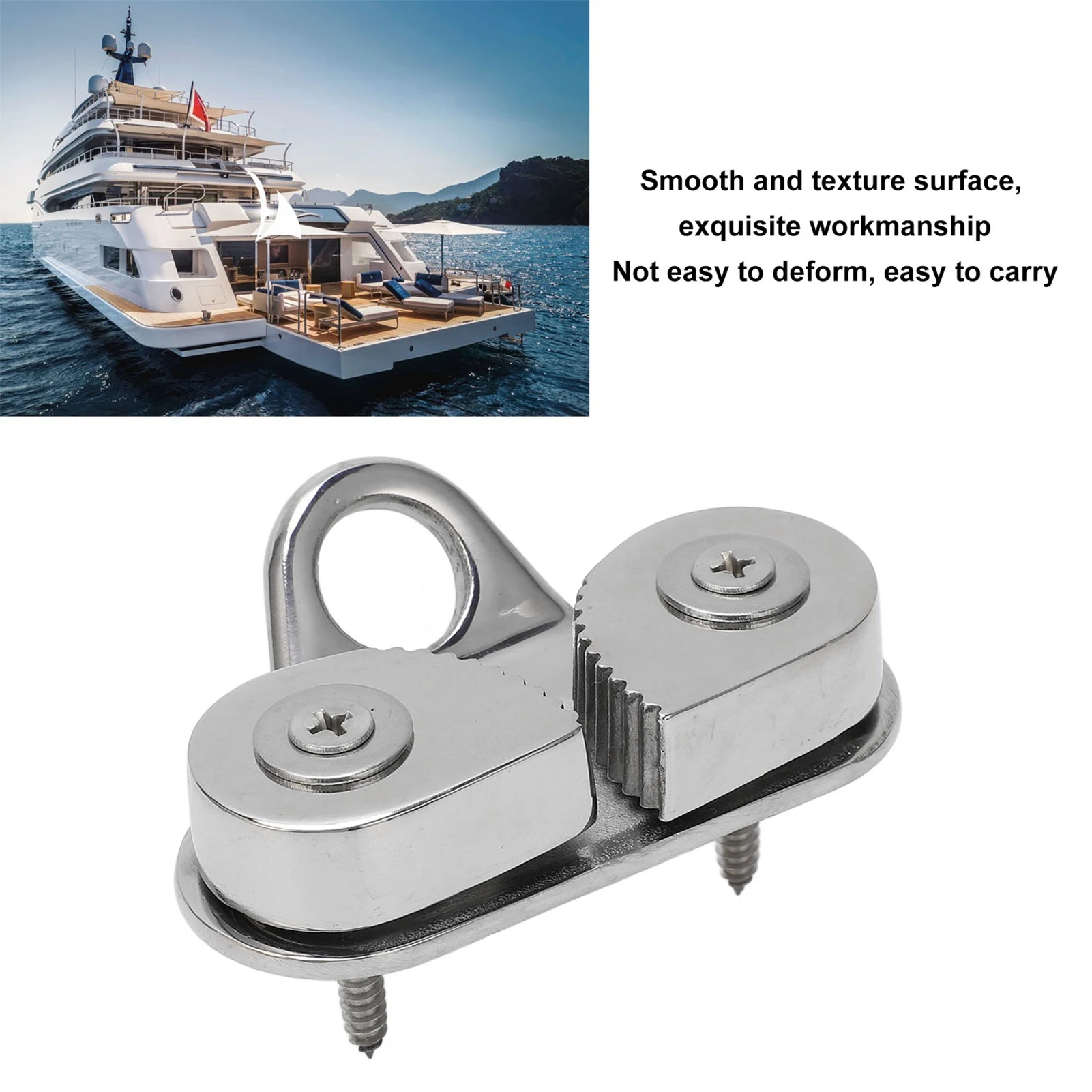 316 Stainless Steel Cam Cleat Rust Proof Fairlead Leading  Fit For Boat 3 to 15mm Rope Stainless Steel Cam Cleat Cam Cleat